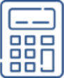 blue calculator icon